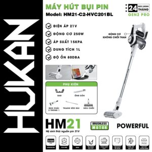 Thân máy hút bụi dùng pin chân phổ thông HM21-G2-HVC201BL
