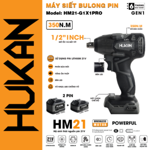 Máy siết bulong pin (đầu 2 trong 1) HM21-G1X1PRO
