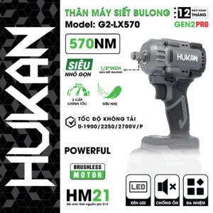 Thân máy chuyên vít Hukan 570N Gen 2 Body G2-LX570
