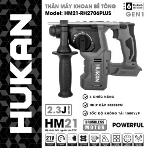 Thân Máy Khoan Bê Tông Sử Dụng Pin Hukan HM21-RH2706PLUS
