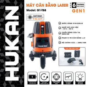 Máy cân bằng Laser 5 tia xanh T88