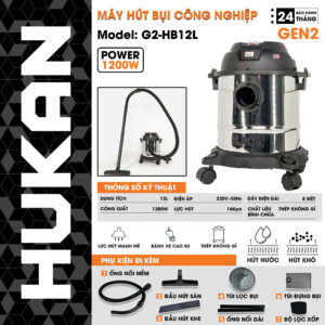 Máy hút - thổi bụi dùng điện 12 lít G2-HB12L