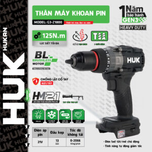Thân máy khoan pin 13MM ( có khóa trục ) Body G3- Z1800