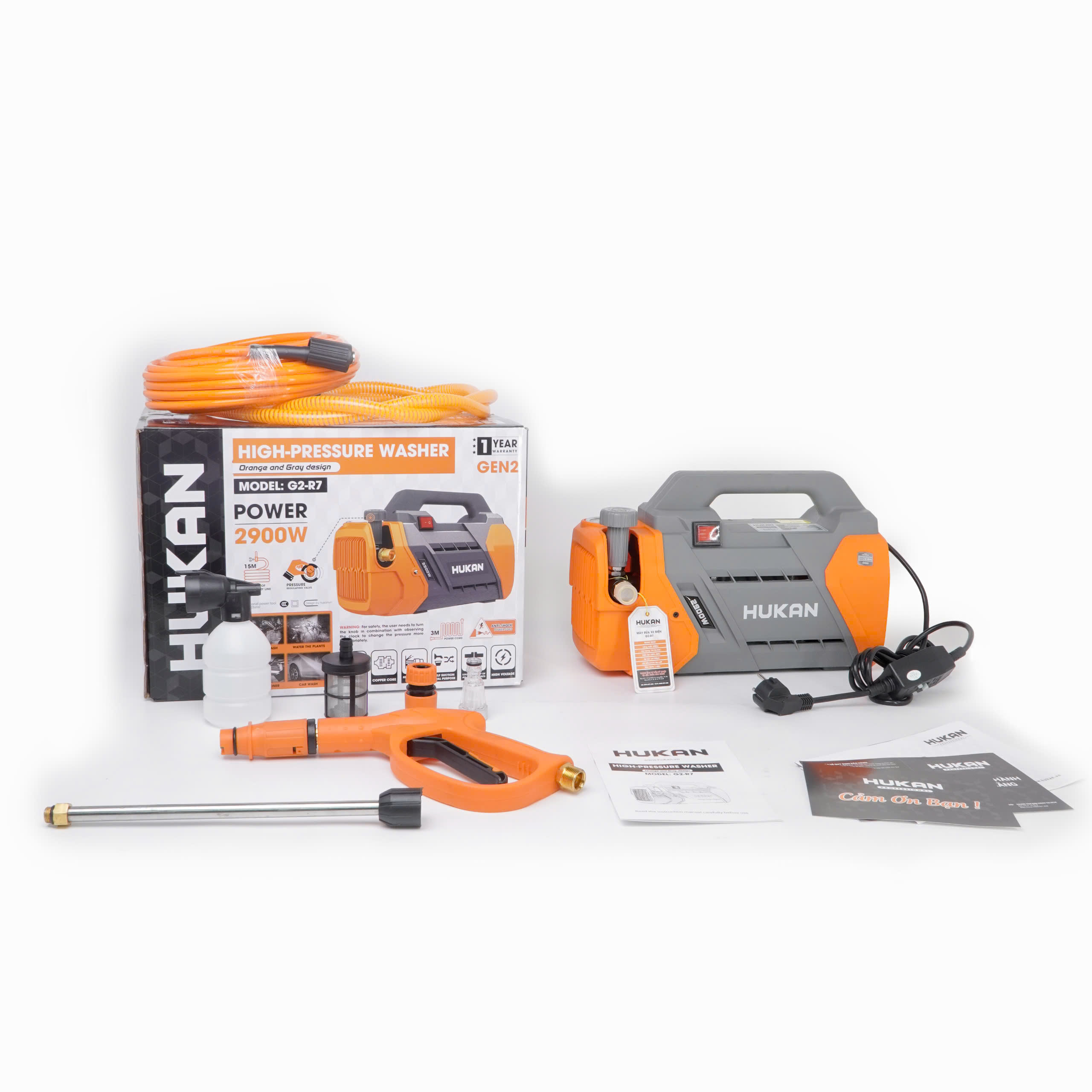 Máy rửa xe điện Hukan Gen 2 G2-R7 - Ảnh 5