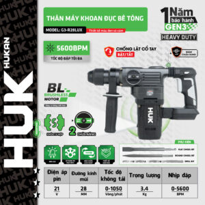 Thân máy khoan đục bê tông 2 chức năng (Gen3) G3-R28LUX