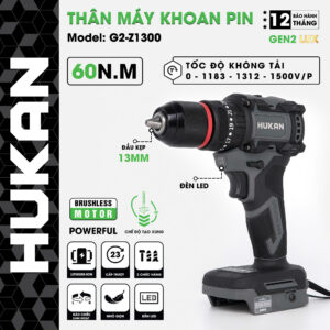 Thân máy khoan pin 13mm (GEN2 LUX) Body G2-Z1300