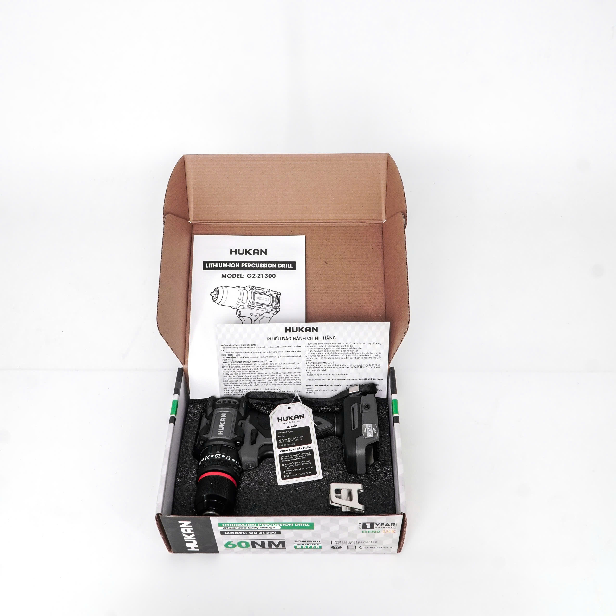 Thân máy khoan pin 13mm (GEN2 LUX) Body G2-Z1300 - Ảnh 4