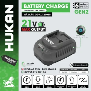 Bộ sạc Hukan G2-ADT21015 1.5Ah