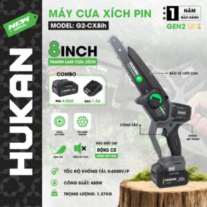Máy cưa xích pin (GEN 2 LUX) G2-CX8ih
