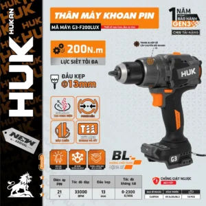 Thân máy khoan pin G3-F200LUX