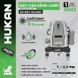 Máy cân bằng laser 5 tia xanh ( GEN 2) G2-LS301