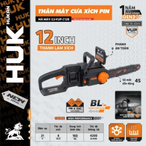 Thân máy cưa xích pin G3-YUP-C12B