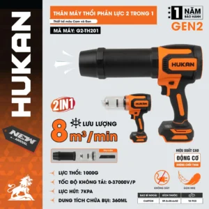 Thân máy phổi phản lực 2 trong 1 G2-TH201_CAM ĐEN