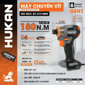 Máy chuyên vít G1-CV180M Xám đen cam