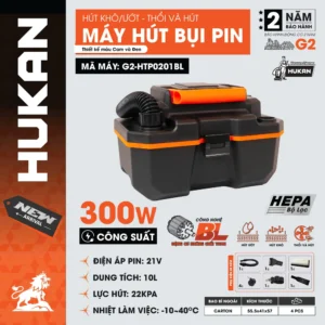 Máy hút bụi pin G2-HTP0201BL