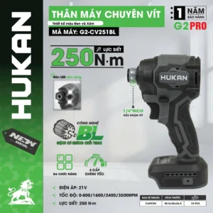 Thân máy chuyên vít G2-CV251BL Xám Đen