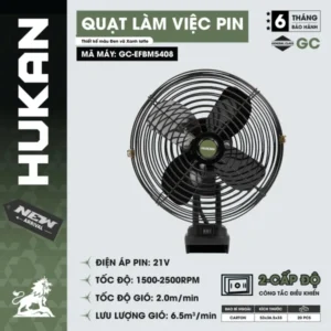 Quạt làm việc pin GC-EFBM5408