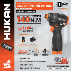 Máy chuyên vít có búa G1-V141LUX
