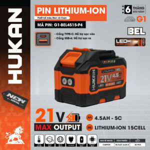 Pin Lithium-Ion HUKAN G1-BEL4515-P4