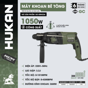 Máy Khoan Bê Tông HUKAN GC-ERH226